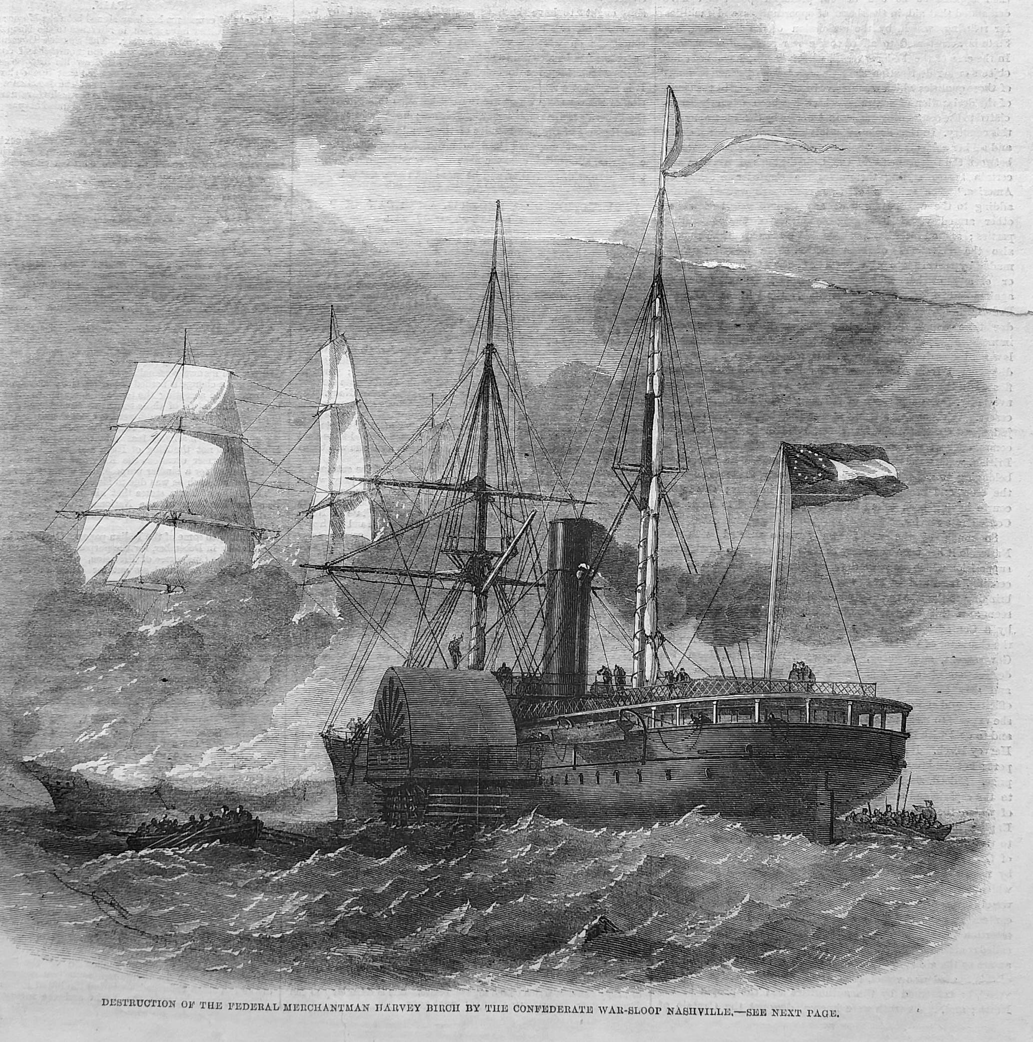 destruction of a merchantman ship